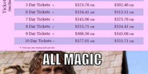 Walt Disney Ticket Prices