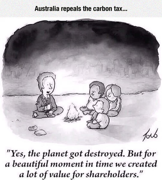 Australia repeals the carbon tax...