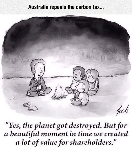 Australia repeals the carbon tax...