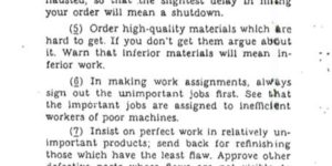 Excerpt from the declassified ‘Simple Sabotage Field Manual’ from 1944 illustrates how to disrupt, delay, and interfere with organizations and the delivery of projects