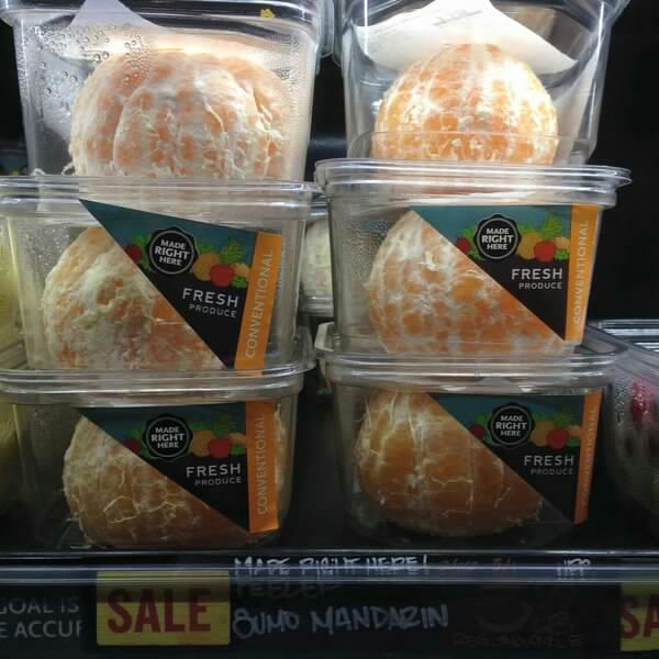 If only nature could provide some packaging for oranges so that we didn't have to waste plastic.