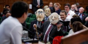 There were some hecklers in Canadian Parliament