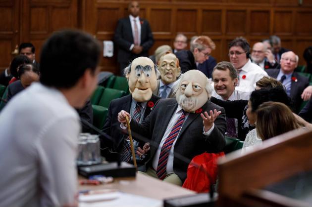 There were some hecklers in Canadian Parliament