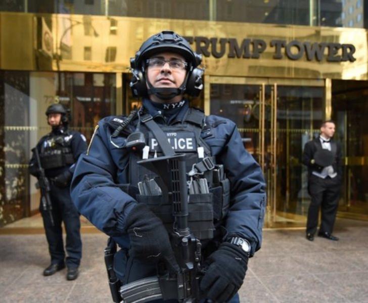 New door men at the Trump Tower in NYC