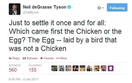 Which came first, the chicken or the egg?