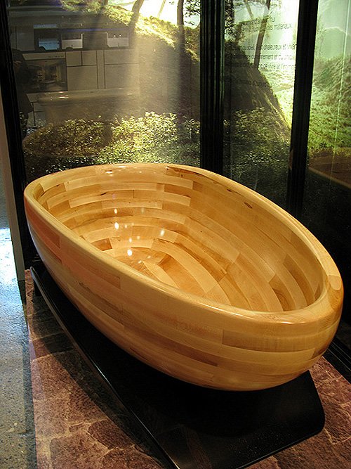 Magnificent Wooden Bathtub