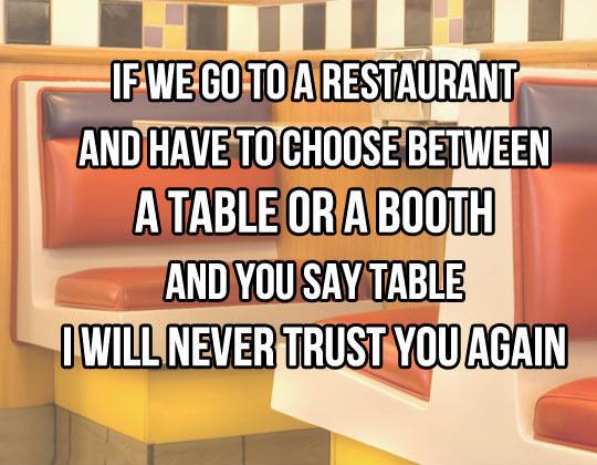 Table Or Booth