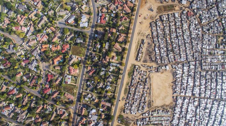The divide in South Africa.