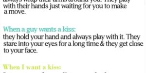 How to tell when a Girl, a Guy or I want to kiss
