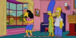 When my friends invite me over to their new houses.