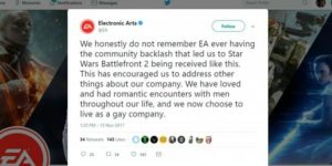 EA release a statement after the backlash.