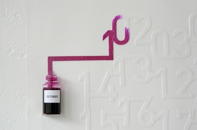 This Ink Calendar may be the coolest calendar ever.