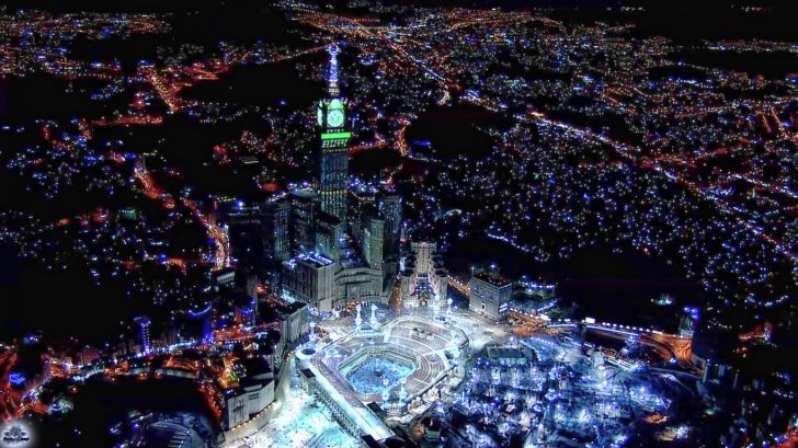 Mecca at night