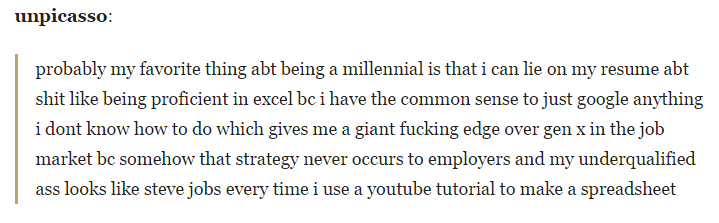 The millennial's secret weapon