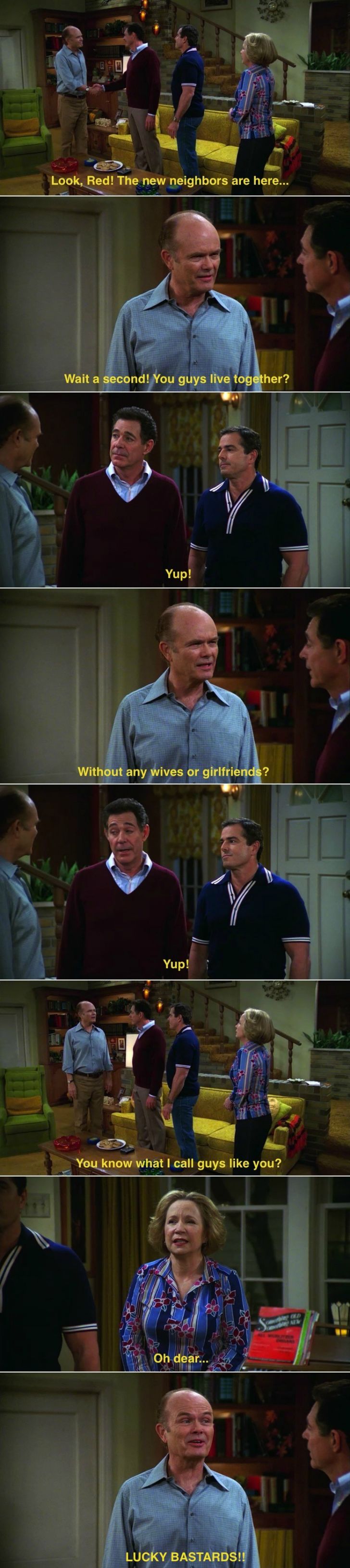 Red Forman meets a gay couple.