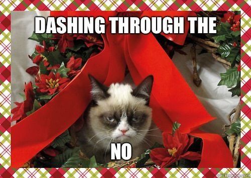Happy Holidays from Grumpy Cat.