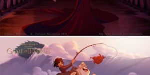 Game Of Thrones Illustrated Like Disney Characters