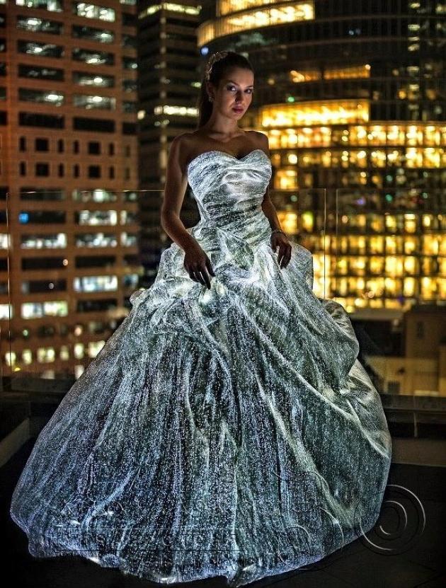 Fibre optic dresses are amazing.