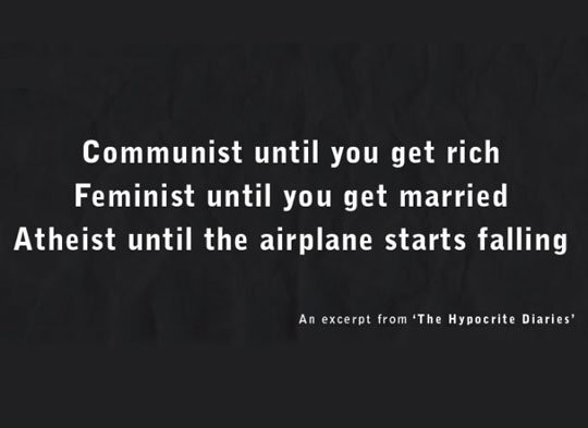 The Hypocrite Diaries.