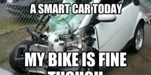 I got into an accident with a smart car today…