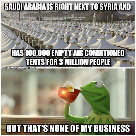 Saudi Arabia has not taken in any new refugees, along with Kuwait, Qatar and the United Arab Emirates.