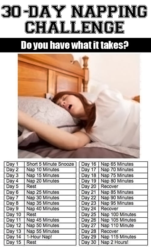 30 day napping challenge.