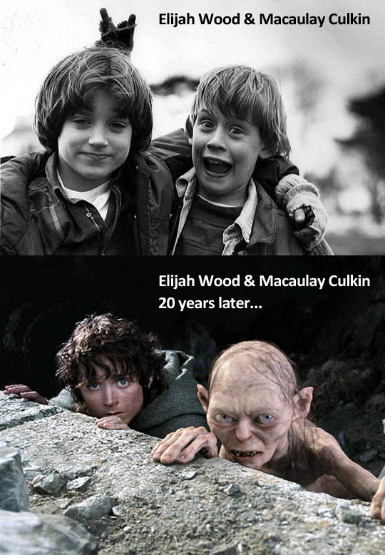 Elijah Wood and Macaulay Culkin 20 years later.
