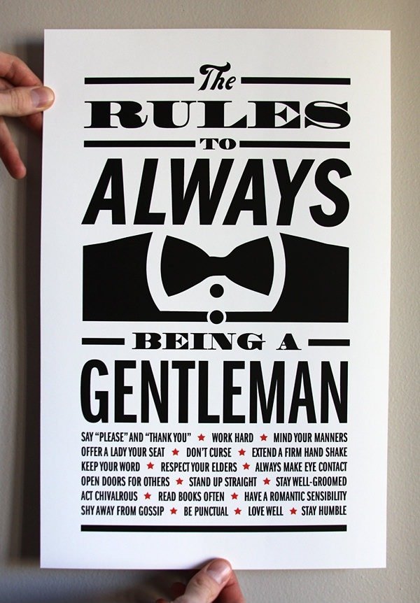 Gentleman Rules.