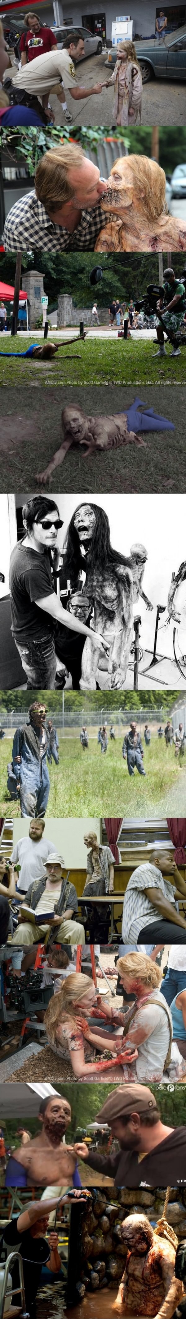 The Walking Dead backstage