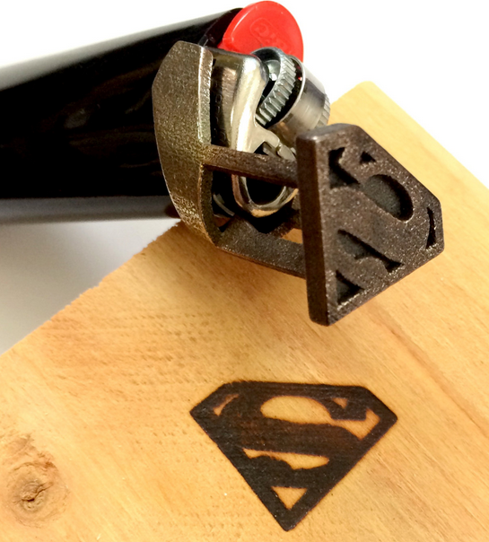 Superman branding iron