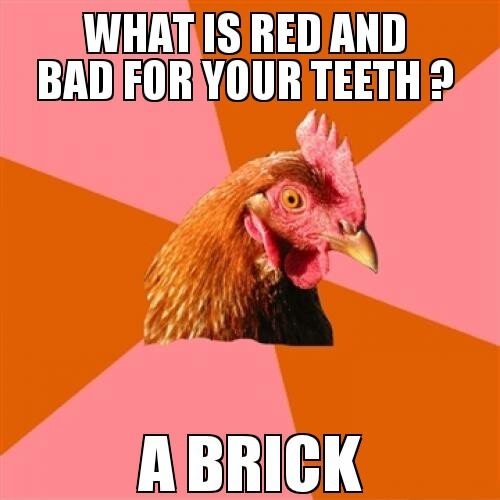 Oh anti-joke chicken...