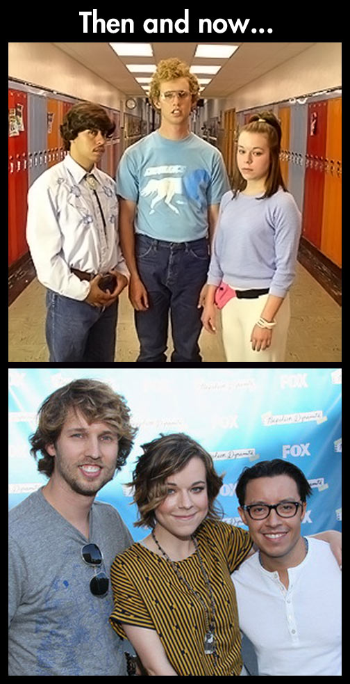 Napoleon Dynamite cast - Then and now.
