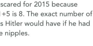 I’m a bit worried about 2015…