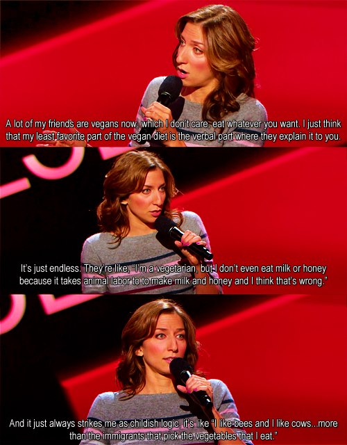 Chelsea Peretti on vegans