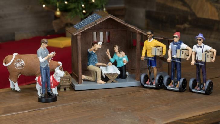 Hipster nativity set