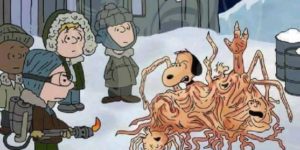 A deleted scene from the Charlie Brown Christmas special.