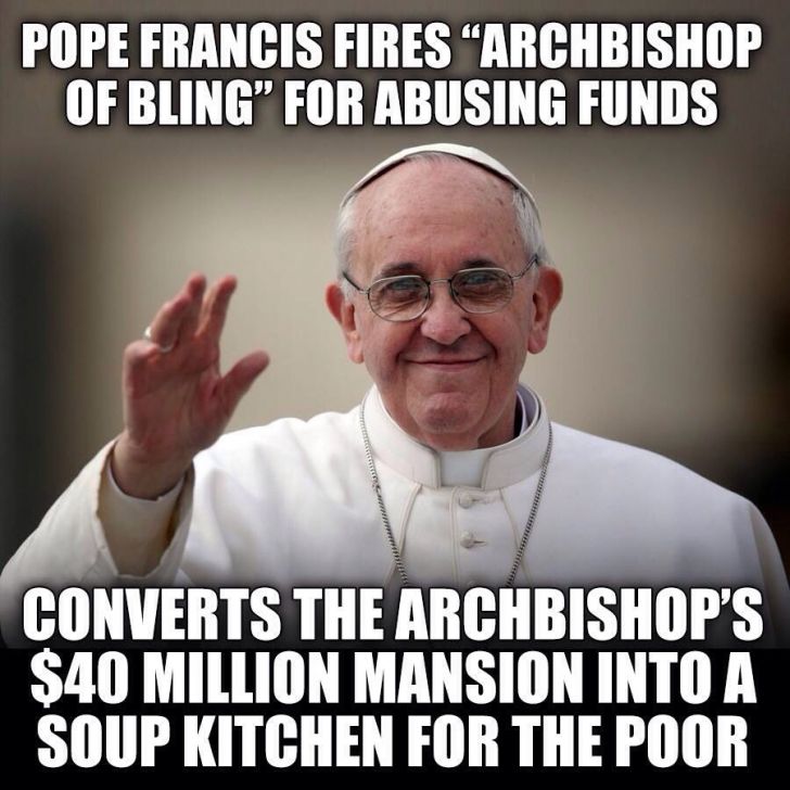 Good guy pope.