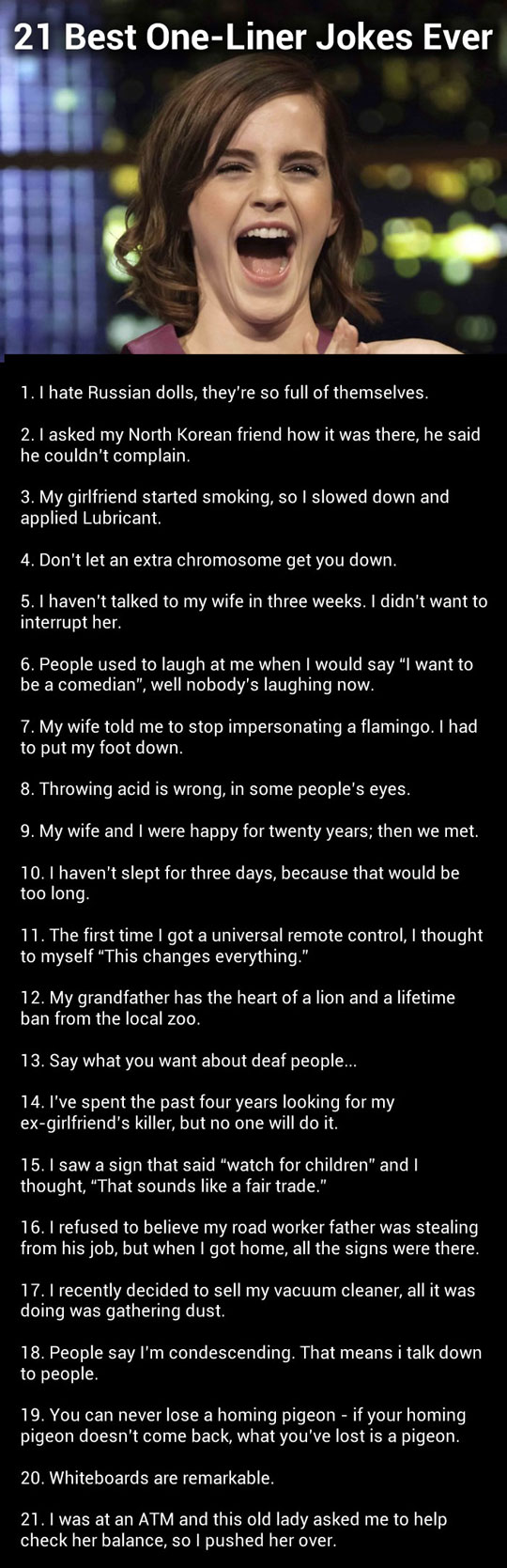 21 One-liners