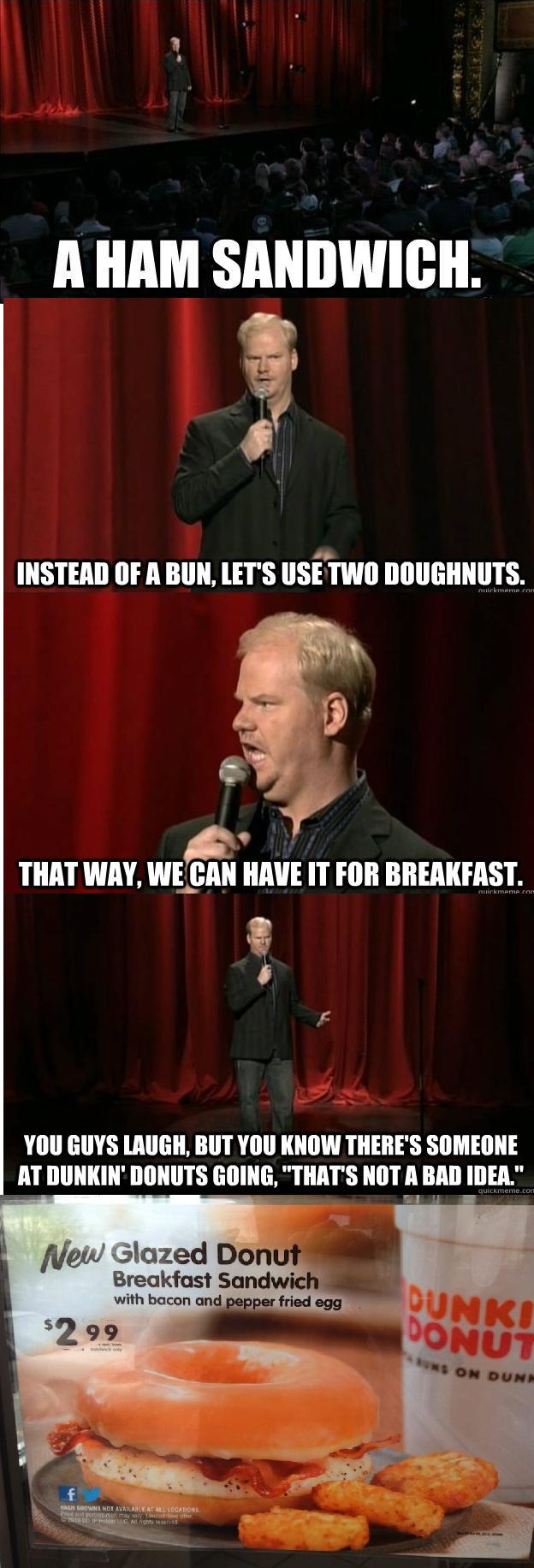 Jim Gaffigan near perfectly predicts the future of food.