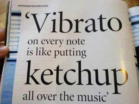 Using Too Much Vibrato