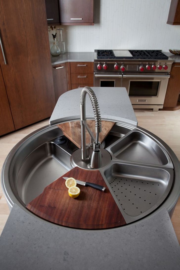 A rotating sink