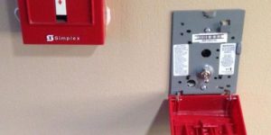 The inside of a fire alarm is just a simple switch.