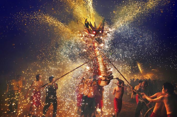 Fire Dragon festival in Macau