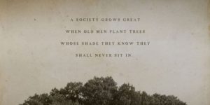 A society grows great when…