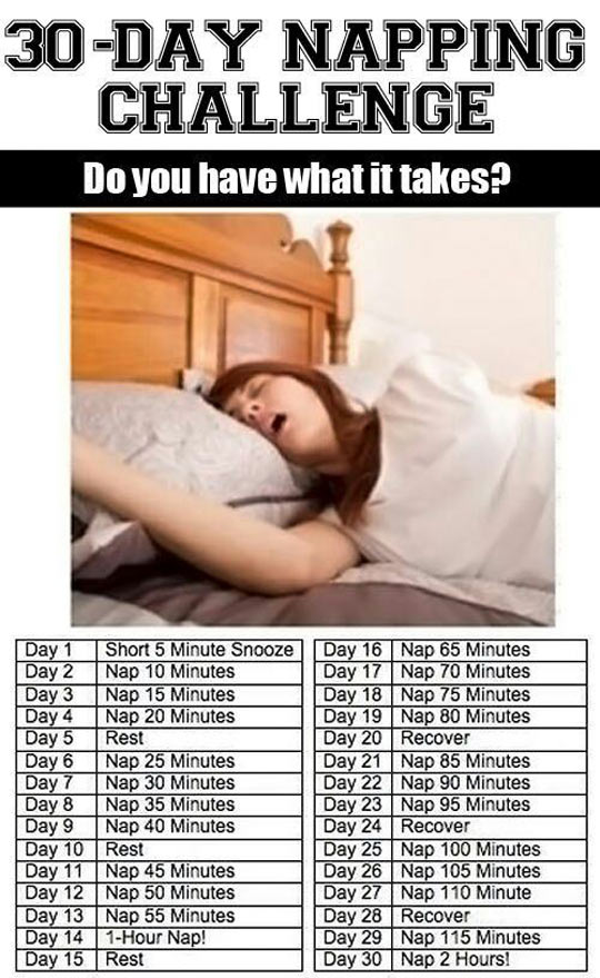30 day napping challange