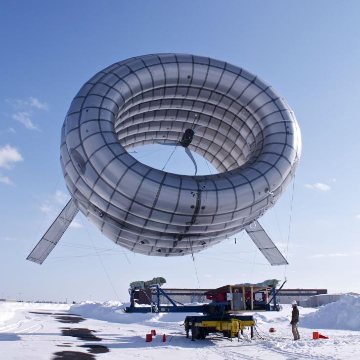 A high altitude wind turbine.