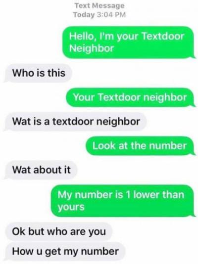 Textdoor Neighbor