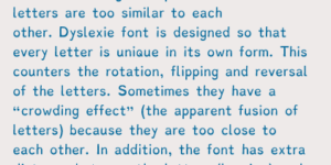 Dyslexie font