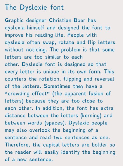 Dyslexie font