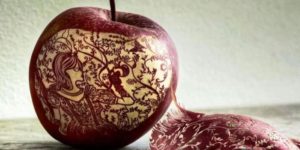 Amazing apple art.